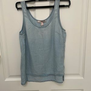 Denim jean chambray tank